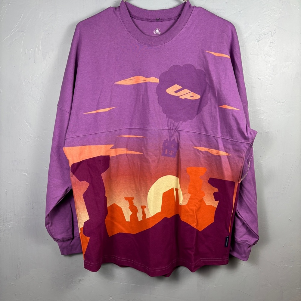 Disney Parks Pixar’s UP Purple and Orange Paradise Falls Spirit Jersey